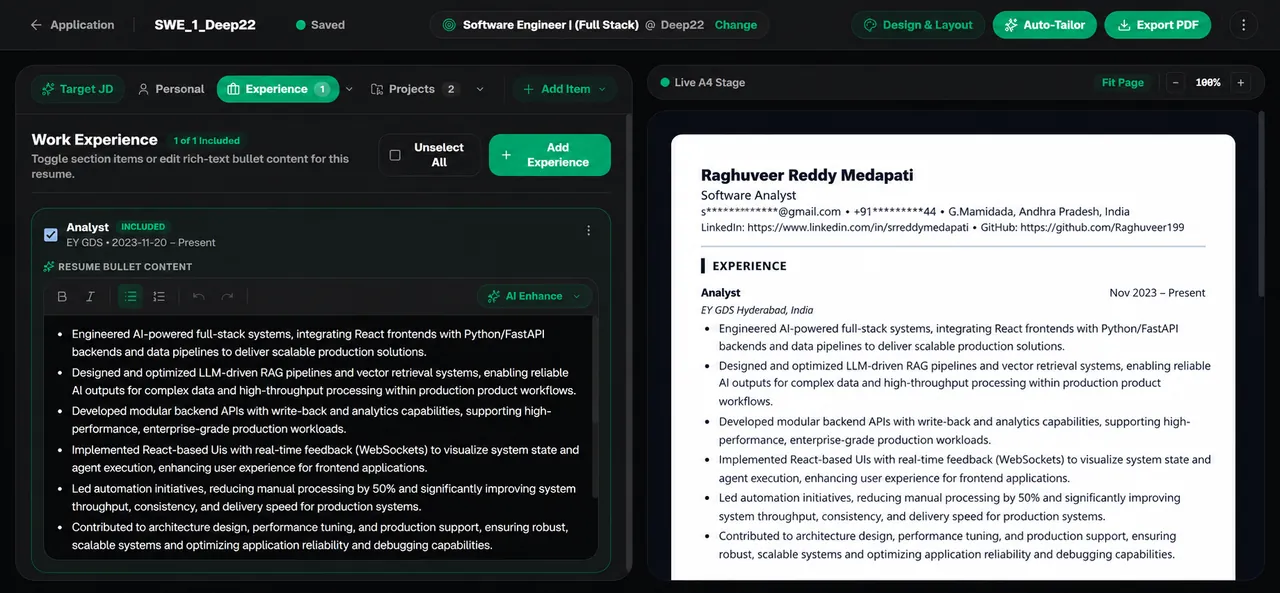 Resume Studio